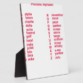 アルファベ国際的ット フォトプラーク (側面)