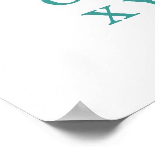 アルファベ学ット文字モダンタイポグラフィABCポスター ポスター (角)