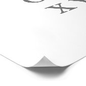 アルファベ学ット文字モダンタイポグラフィABC ポスター (角)