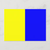 アルファベ航海のットフラグの信号文字K ポストカード (正面)