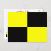 アルファベ航海のットフラグの信号文字L ポストカード (正面/裏面)