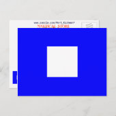 アルファベ航海のットフラグの信号文字P ポストカード (正面/裏面)