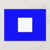 アルファベ航海のットフラグの信号文字P ポストカード (正面)