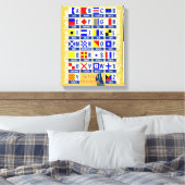 アルファベ航海のットフラグ キャンバスプリント (インサイチュ (寝室))