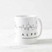 アルファペプチド名mug コーヒーマグカップ (正面右)
