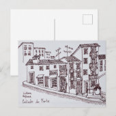 アルファマ・カルカダ・ド・フォルテ |ポルトガル，リスボン ポストカード (正面/裏面)