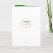 アルファルファを食べる馬に感謝 サンキューカード (裏面)