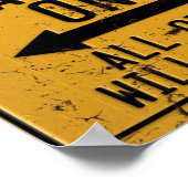 アルファロメオスパイダーパーキングのみ ポスター (角)