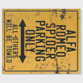 アルファロメオスパイダーパーキングのみ ラッピングペーパー (フラット)