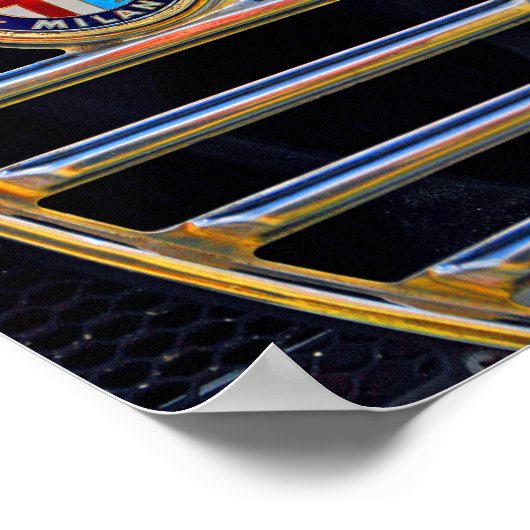 アルファロメオミラノクラシックスポーツカー ポスター (角)