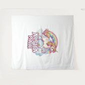 アルファー男性ユニコーン タペストリー (正面(横))