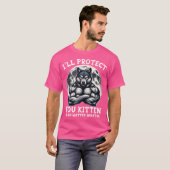 アルファ保護オフがどうしても子猫にする Tシャツ (正面フル)