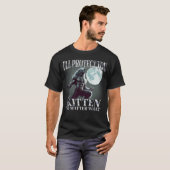 アルファ保護オフがどうしても子猫にする Tシャツ (正面フル)