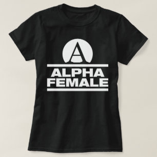 アルファ女性の体育館のボディビルのフィットネスのスローガンのティー Tシャツ