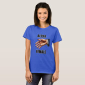 アルファ女性ハンドシェイクハリスワルツ2024 Tシャツ (正面フル)
