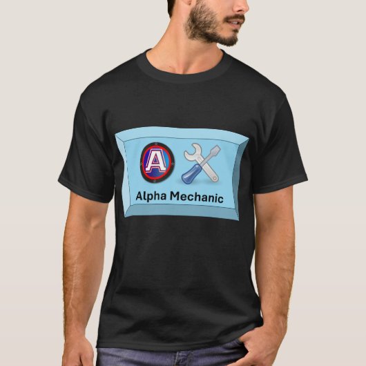 アルファ整備士 Tシャツ (正面)
