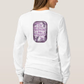 アルファ1の姉妹のbutterflys tシャツ (裏面)