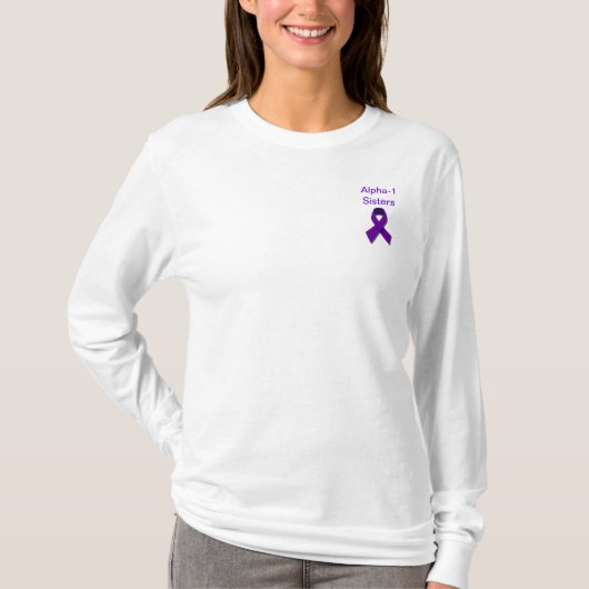 アルファ1の姉妹のbutterflys tシャツ (正面)