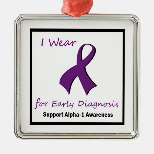 アルファ1の認識度のオーナメント メタルオーナメント (正面)