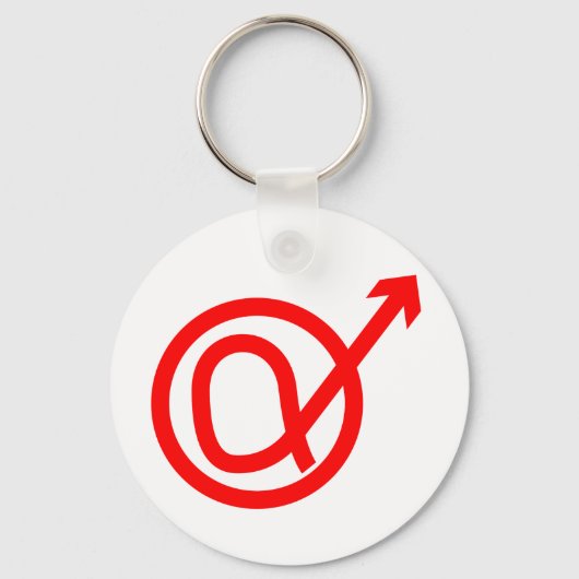 アルファ(α)男性徴候 キーホルダー (正面)