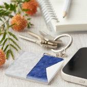 アルファ/アルファの水の色の信号航海の海洋 キーホルダー (正面右)