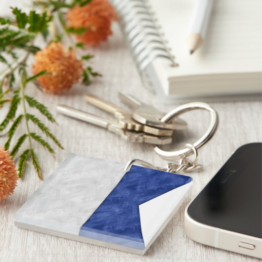 アルファ/アルファの水の色の信号航海の海洋 キーホルダー (正面右)