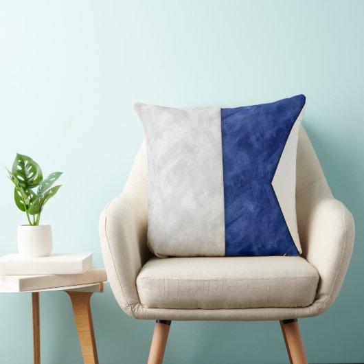 アルファ/アルファの水の色の信号航海の海洋 クッション (椅子)