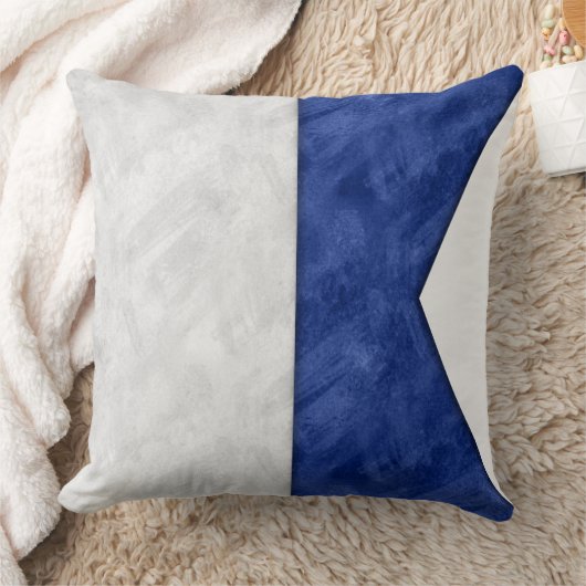 アルファ/アルファの水の色の信号航海の海洋 クッション (ブランケット)