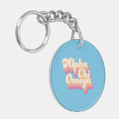 アルファ·カイ·オメガ| Groovyスクリプト キーホルダー (正面左)
