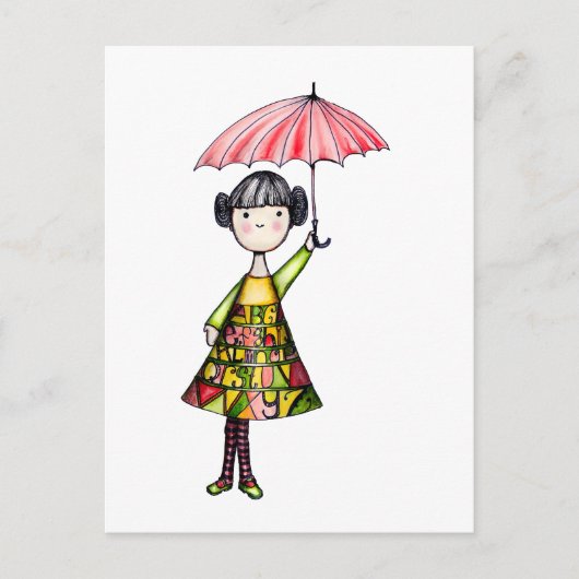 アルファ・ガール ポストカード (正面)