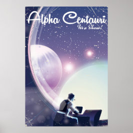 アルファ・ケンタウリ、テレビ番組、宇宙旅行ポスター ポスター
