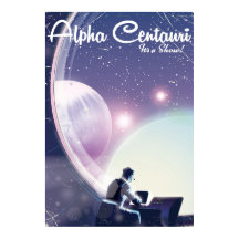 アルファ・ケンタウリ、テレビ番組、宇宙旅行ポスター