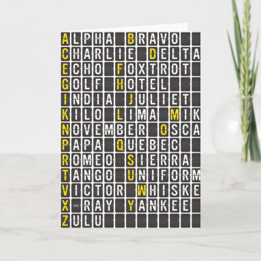 アルファ・ブラボー・チャーリー サンキューカード (正面)