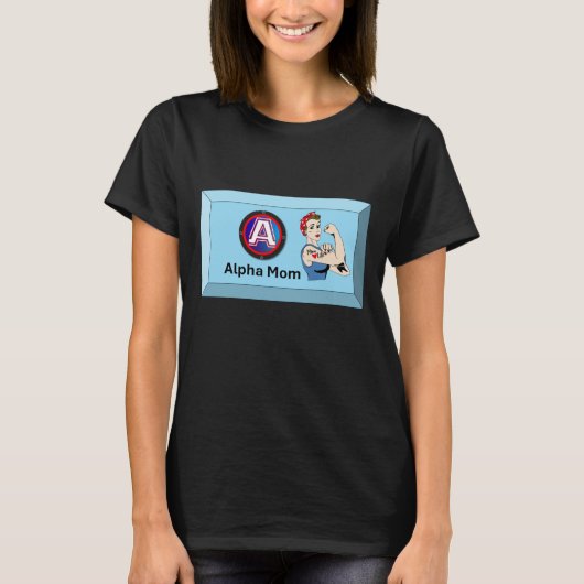アルファ・ママ Tシャツ (正面)