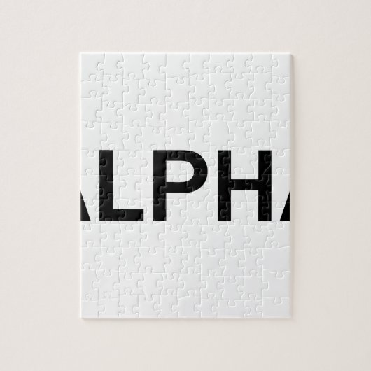 アルファ(黒) ジグソーパズル (縦)