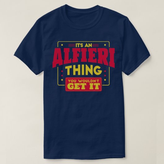 アルフィエリ Tシャツ (デザイン正面)