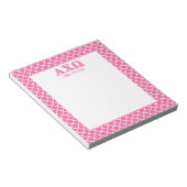 アルフィチーオメガピンク文字 ノートパッド (アングル)