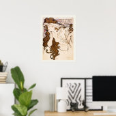 アルフォンスマリアミュシャサロンデセントヴィンテージアート ポスター (ホームオフィス)