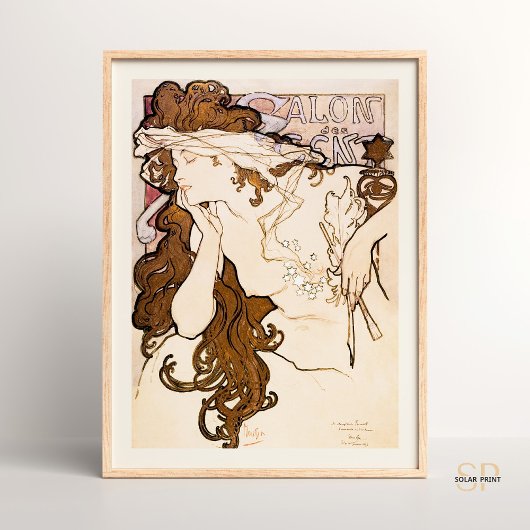 アルフォンスマリアミュシャサロンデセントヴィンテージアート ポスター