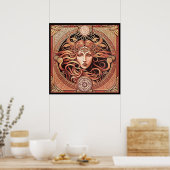 アルフォンスマリアミュシャ～アールヌーボー1 300アルフォンス ポスター (キッチン)