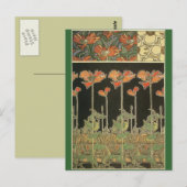 アルフォンスマリアミュシャ～デコレティフス ポストカード (正面/裏面)