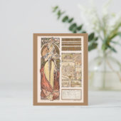 アルフォンスミュシャのオーストリア万博 ポストカード (スタンド正面)