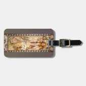 アルフォンスミュシャのマウデ・アダムスをダルクのジョアンとして ラゲッジタグ (正面横)