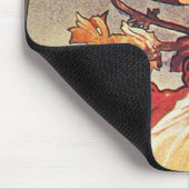 アルフォンスミュシャひまわり マウスパッド (コーナー)