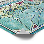 アルフォンスミュシャアイビーアールヌーボーポスタープリント ポスター (角)