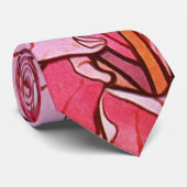 アルフォンスミュシャアメジストフローラヴィンテージアールヌーボー ネクタイ (ロール)