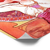 アルフォンスミュシャアメジストフローラヴィンテージアールヌーボー ポスター (角)