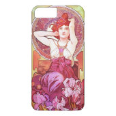 アルフォンスミュシャアメジストフローラヴィンテージアールヌーボー Case-Mate iPhoneケース (裏面)