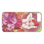 アルフォンスミュシャアメジストフローラヴィンテージアールヌーボー Case-Mate iPhoneケース (裏面(横))