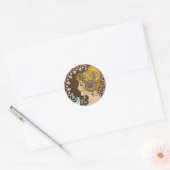 アルフォンスミュシャアートワーク ラウンドシール (封筒)